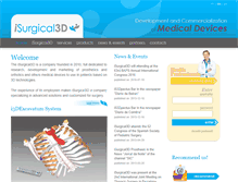 Tablet Screenshot of isurgical3d.com